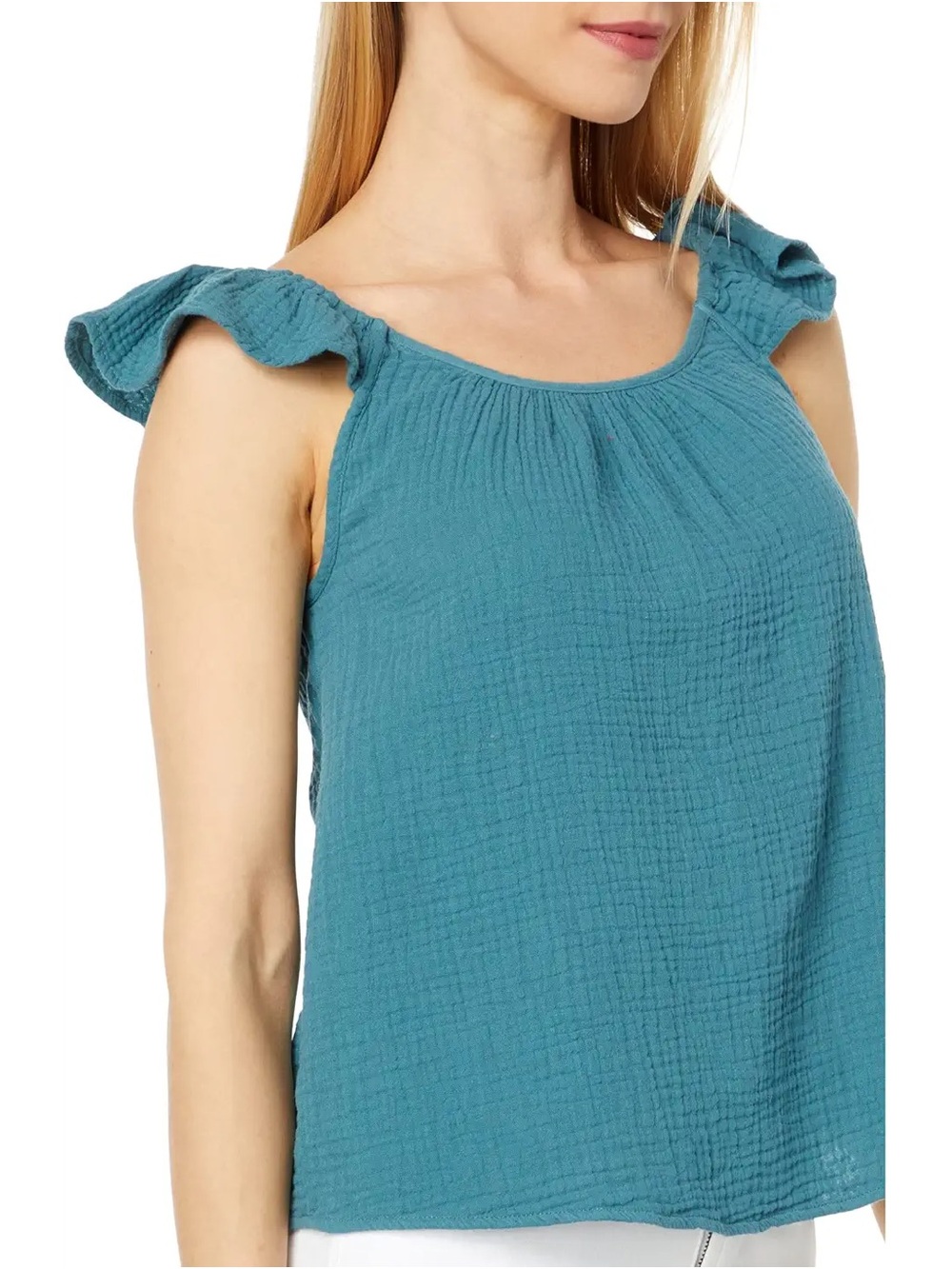 Carve Designs Corrine Top in blue—Size Medium